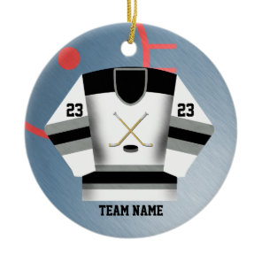 Hockey Player Jersey Ornament