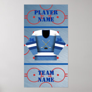Hockey Player Jersey Poster