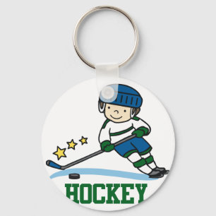 Hockey Player Keychain
