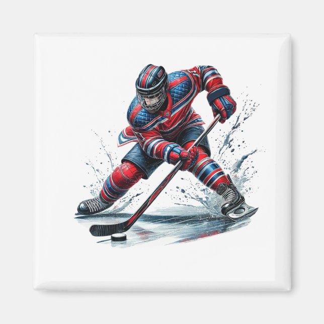 Hockey Player Magnet   (Front)