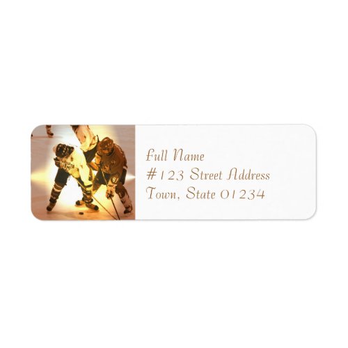 Hockey Player Mailing Labels