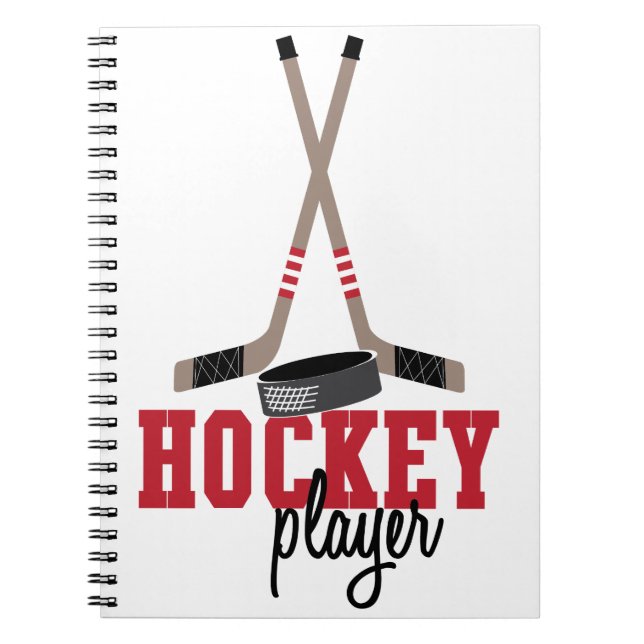 Hockey Player Notebook (Front)
