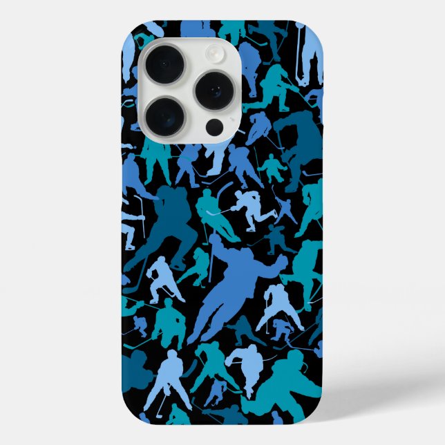 Hockey Player Pattern Case-Mate iPhone Case (Back)