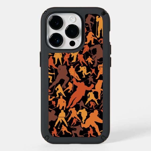 Hockey Player Pattern Speck iPhone Case (Front)