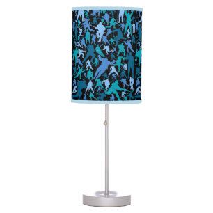 Hockey Player Pattern Table Lamp