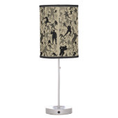 Hockey Player Pattern Table Lamp (Back)