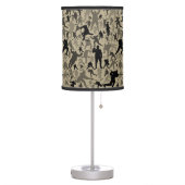 Hockey Player Pattern Table Lamp (Left)