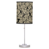 Hockey Player Pattern Table Lamp (Front)