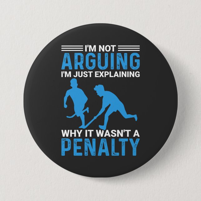 Hockey Player Penalty Button (Front)