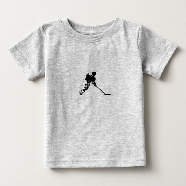 Hockey player playing baby T-Shirt (Front)