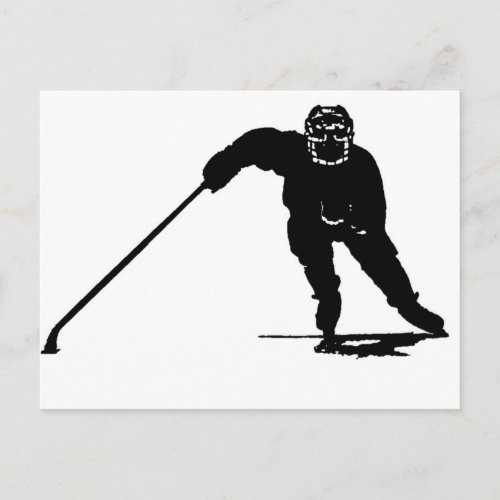 Hockey Player Postcard