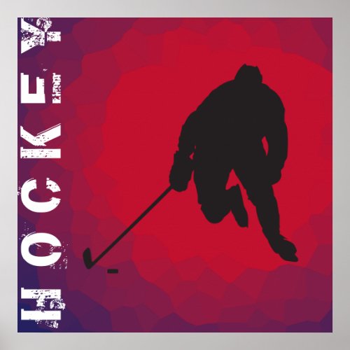 Hockey Player Poster