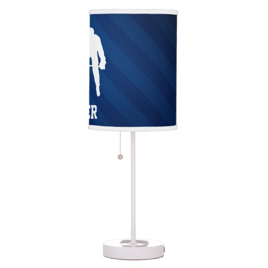 Hockey Player; Red, White, and Blue Table Lamp (Right)