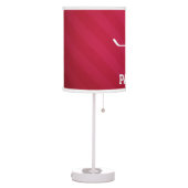 Hockey Player; Red, White, and Blue Table Lamp (Left)
