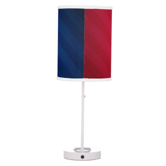 Hockey Player; Red, White, and Blue Table Lamp (Back)