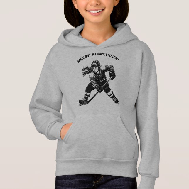 Hockey Player Shirt – Bold & Dynamic Ice Hockey (Front)