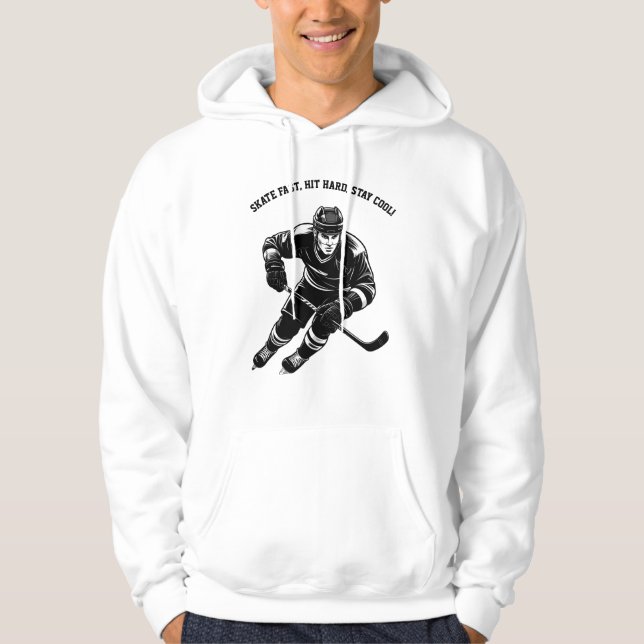 Hockey Player Shirt – Bold & Dynamic Ice Hockey (Front)