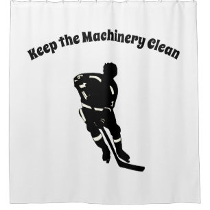 Hockey Player Sport Design Shower Curtain