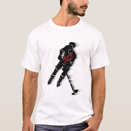 hockey player t_shirt