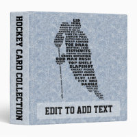 Hockey Player Trading Card Album, Customizable