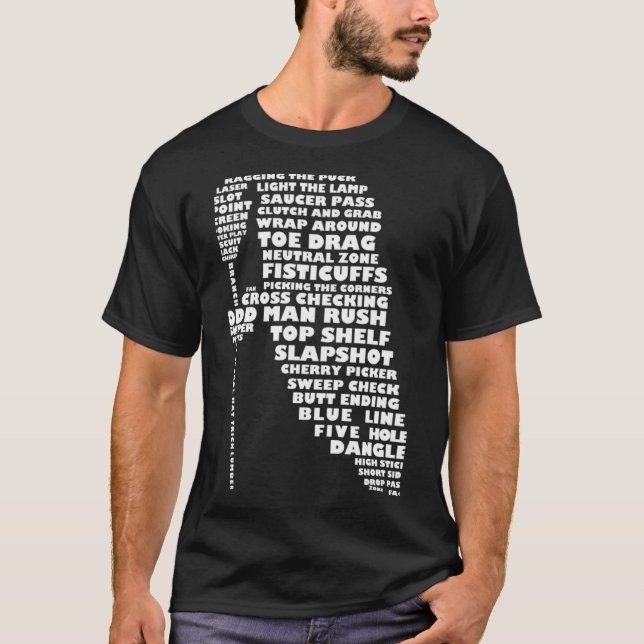 Hockey Player Tygraphy Childrens T Shirt  (Front)