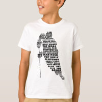 Hockey Player Typography Art