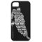 Hockey Player Typography Design iPhone 5 Case