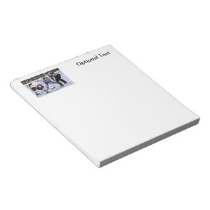 Hockey Players and Referee Face Off Notepad