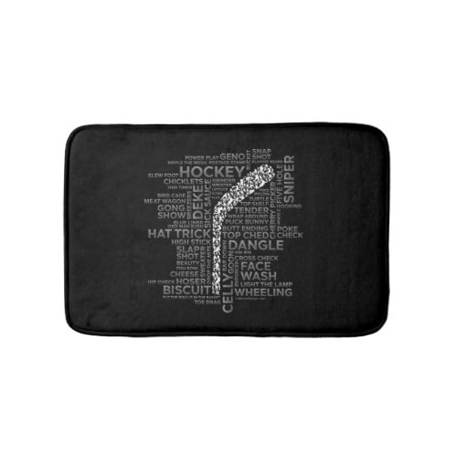 Hockey Players and Slang Bath Mat