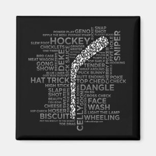 Hockey Players and Slang Magnet