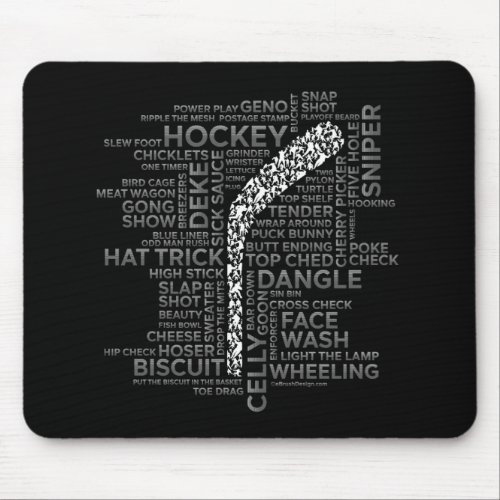 Hockey Players and Slang Mouse Pad