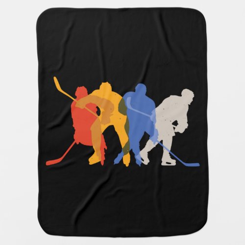 Hockey Players Baby Blanket