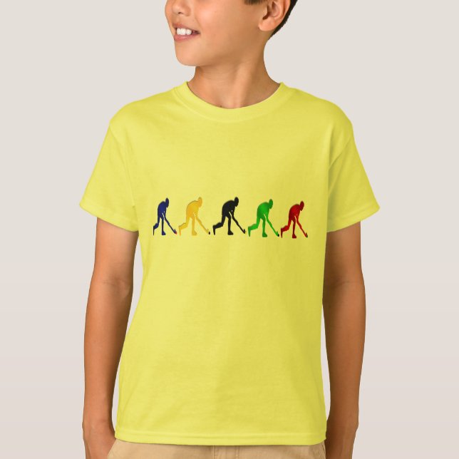 Hockey players field hockey stick and ball gifts T-Shirt (Front)