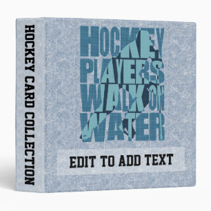 Hockey Players Walk on Water 3 Ring Binder