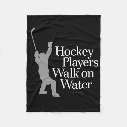 Hockey Players Walk On Water Fleece Blanket