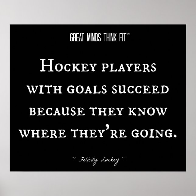 Hockey Players with Goals 001 Poster (Front)