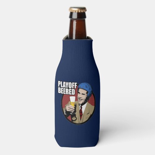 Hockey Playoff Beered Bottle Cooler