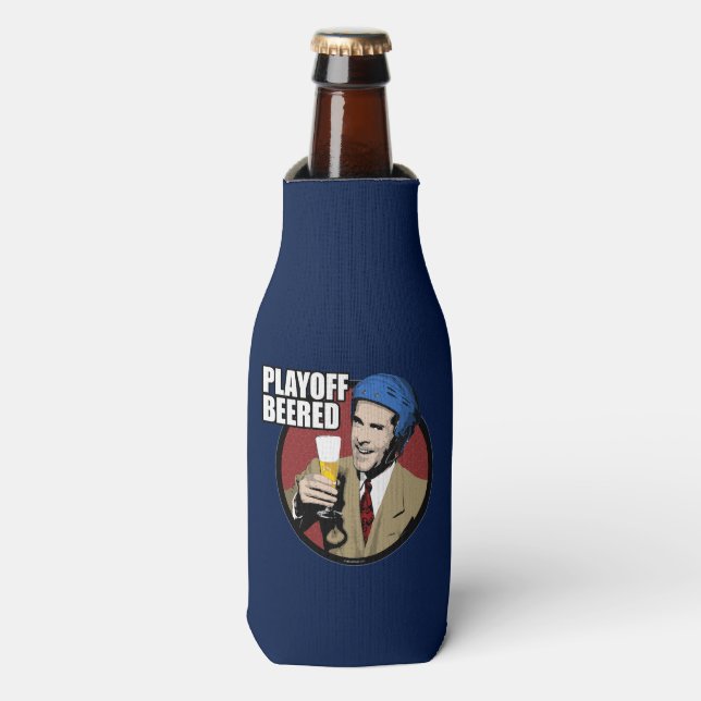 Hockey Playoff Beered Bottle Cooler (Bottle Front)