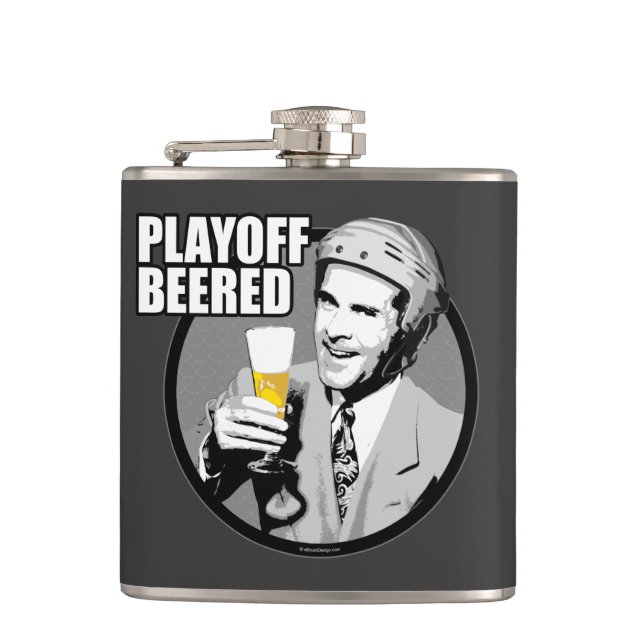 Hockey Playoff Beered Flask (Front)