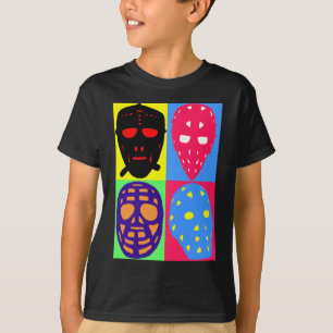 Hockey Pop Art Goalie Masks T-Shirt