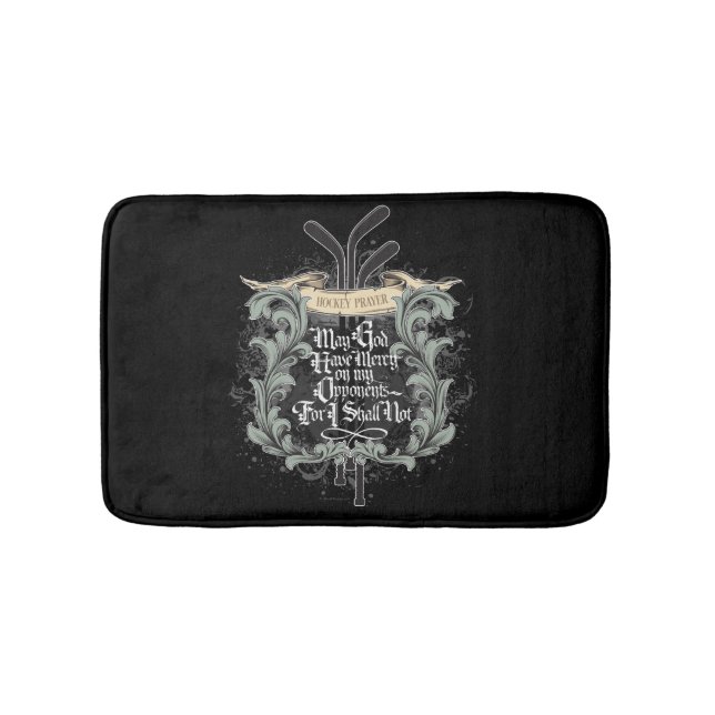 Hockey Prayer Bathroom Mat (Front)