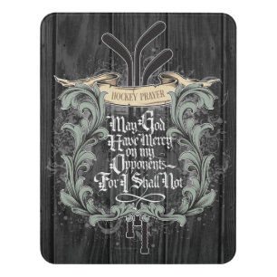 Hockey Prayer Door Sign