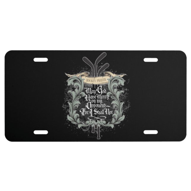 Hockey Prayer License Plate (Front)