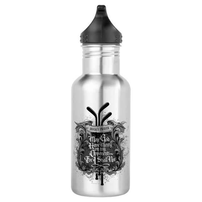 Hockey Prayer Stainless Steel Water Bottle (Right)