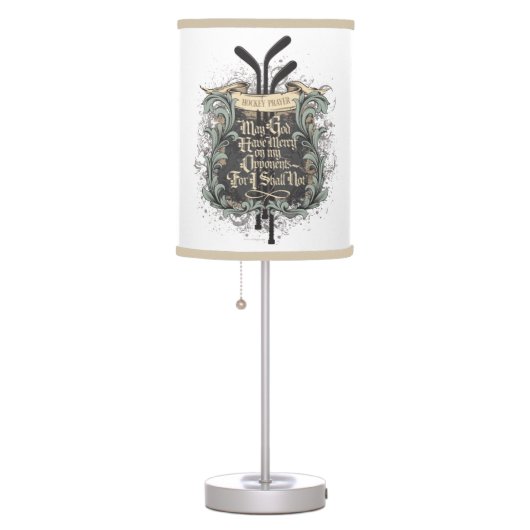 Hockey Prayer Table Lamp (Right)