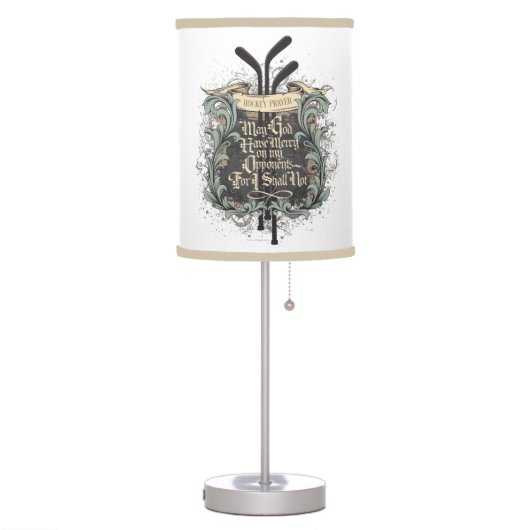 Hockey Prayer Table Lamp (Left)