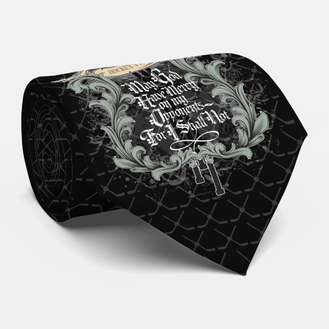 Hockey Prayer (with player number) Tie (Rolled)