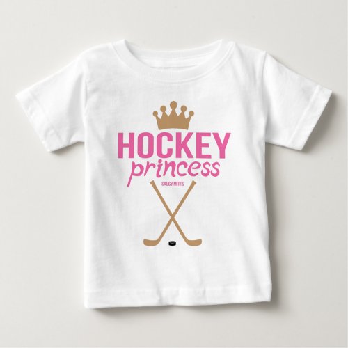 Hockey Princess Baby Girl Infant Baby T_Shirt