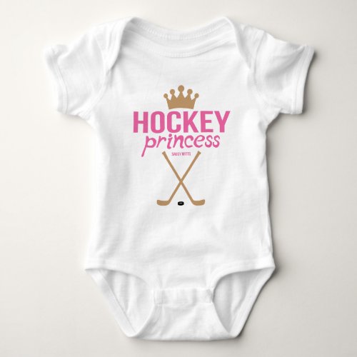 Hockey Princess Baby Girl Infant Bodysuit