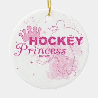 Hockey Princess Ceramic Ornament